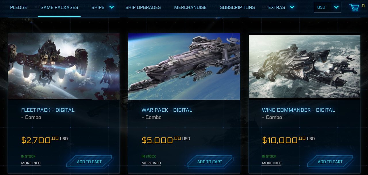 Star Citizen AMD Mustang Omega Game Package Digital Download with Squadron  42