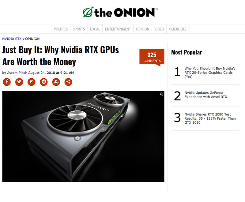Gamers Nexus Calls Out Tom's Hardware for Their “Just Buy It” RTX 2080 Article | Page 2 |