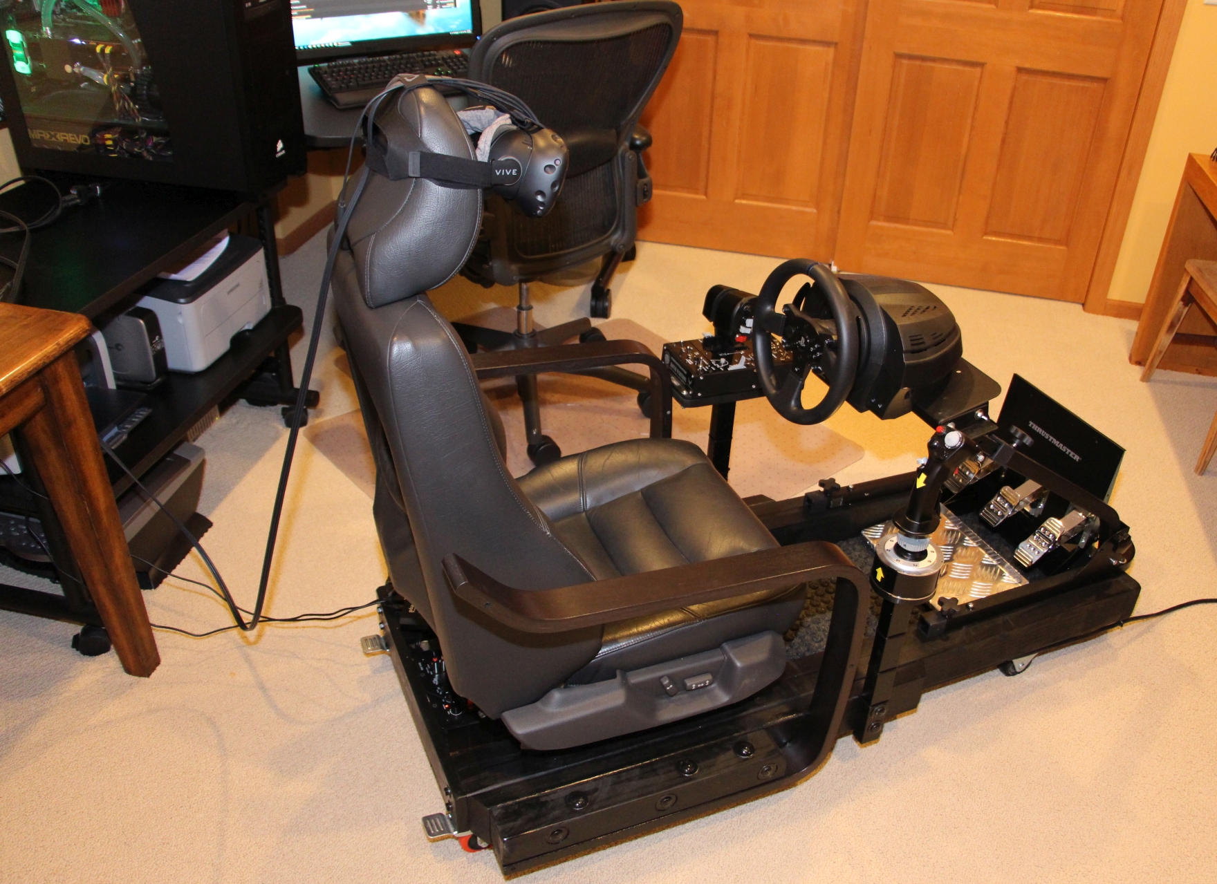 Vr racing simulator online chair