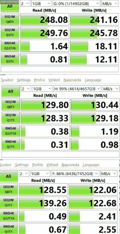 HDD Exos X16 16TB ST16000NM001G-2KK103 CrystalDiskMark iops