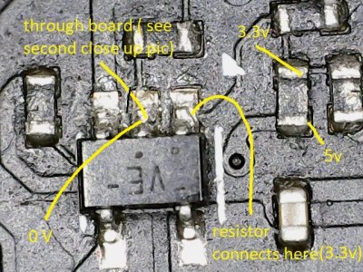 Pic 3 - Resistor continuity - back of board 2 - marked.jpg
