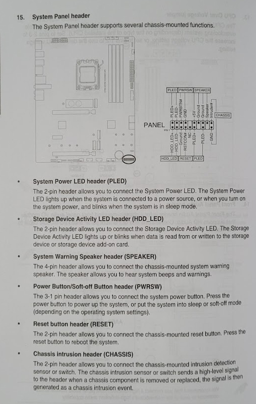 Does it matter which orientation unmarked case power switch and reset