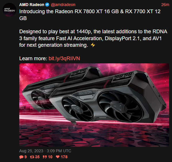 RX 7700 XT Matches RTX 4070, RX 6800 Performance In Leaked Time