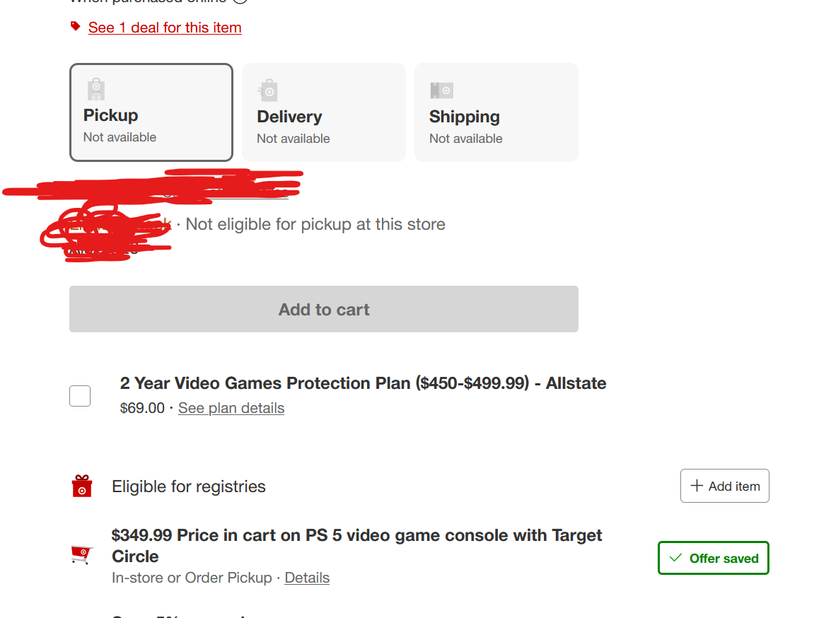 $349.99 Black Friday Deal for PS5 at Target : r/playstation
